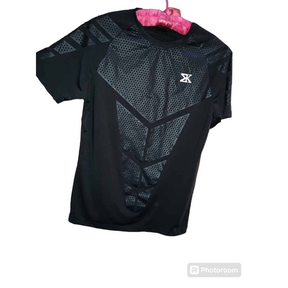 Baodinong Men's Black Athletic Shirt Size XL